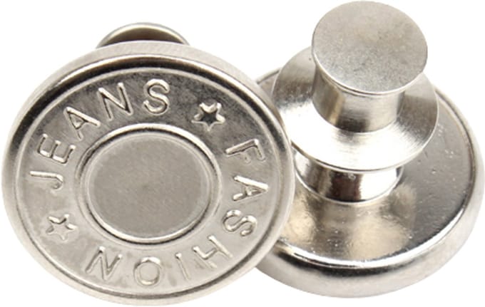 Verwijderbare jeansknopen 10-pack