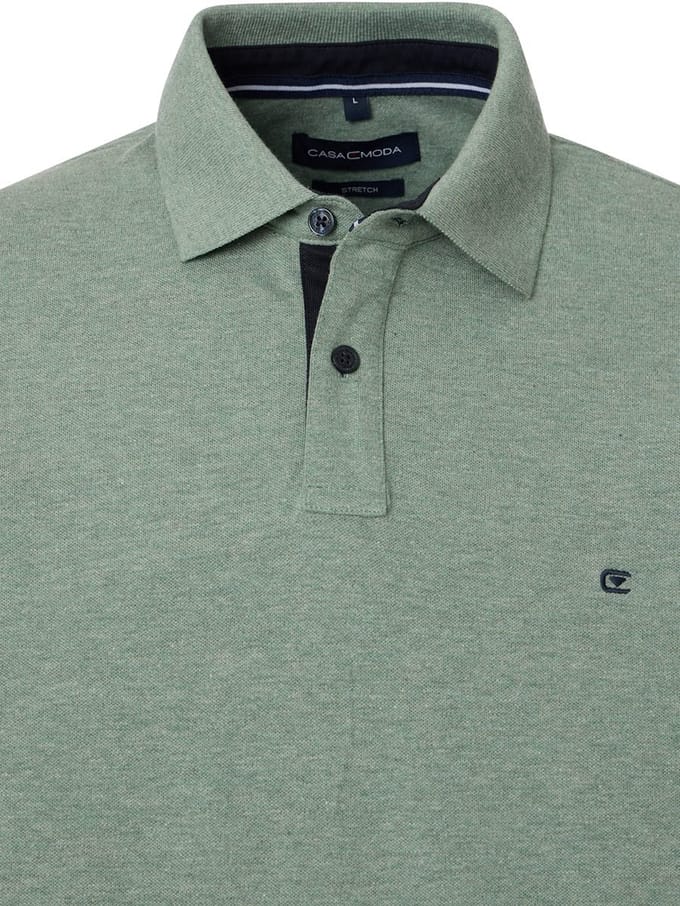 Casa Moda Polo Shirt Comfort Fit Effen Stretch 004470-378 - M