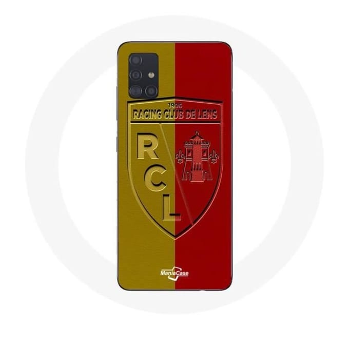 Coque - Maniacase - Samsung Galaxy A71 - Souple - Protection - Logo jaune et rouge noir