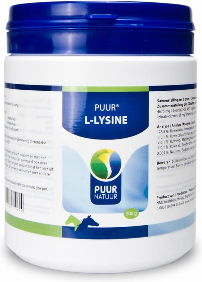 PUUR L-lysine Paard - Pony 500 gr