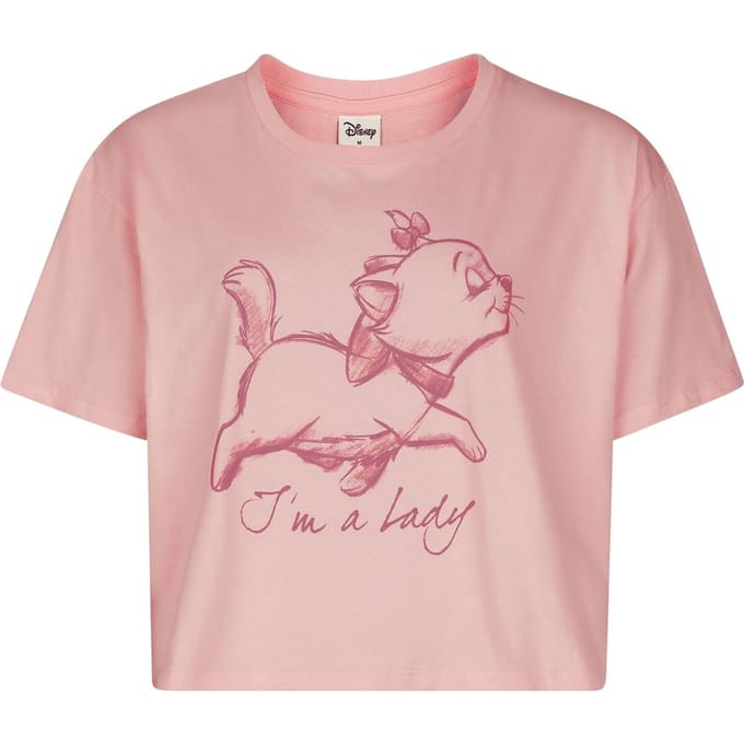 Aristocats - Disney T-shirt - Marie - I'm A Lady - S tot XXL - voor Vrouwen - roze