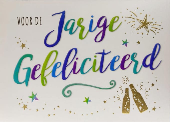 Kaart - Zizi - Voor de jarige, gefeliciteerd - ZZ38b