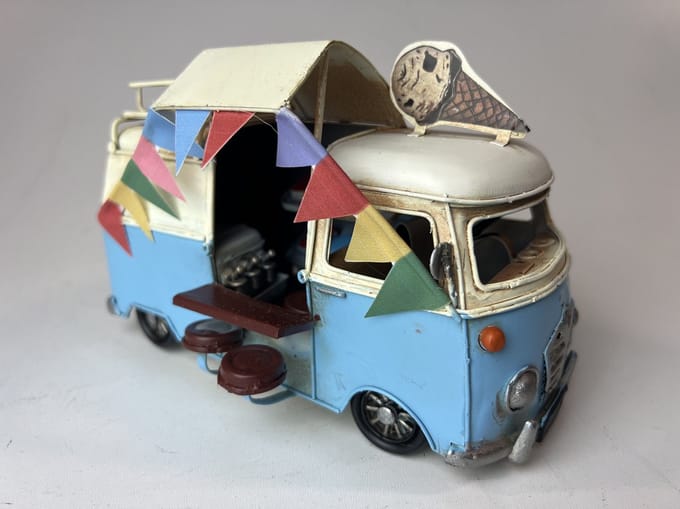 Foodtruck Ice Cream blauw