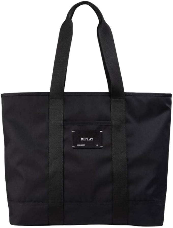 REPLAY shopper schoudertas Shopper Black zwart