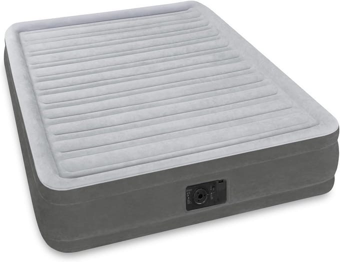 Luchtbed - Opblaasbaar Matras - Comfortabel Slapen - Ingebouwde Pomp - 137x191x33 cm - Multicolor