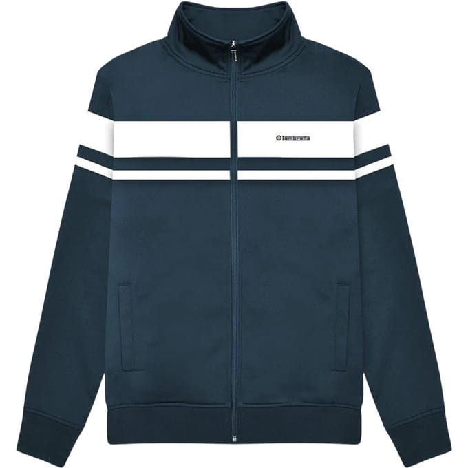 Lambretta Heren Kampioenschapsjack (Marineblauw/Wit)
