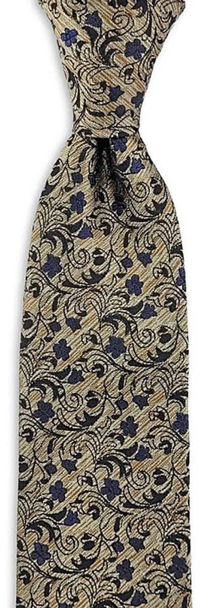 Sir Redman - Stropdassen - stropdas Lusso Linea - bruin / zwart / blauw