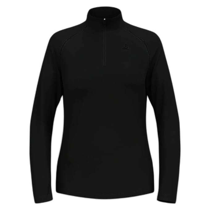 Odlo Rigi Fleece Met Halve Rits Zwart L Vrouw