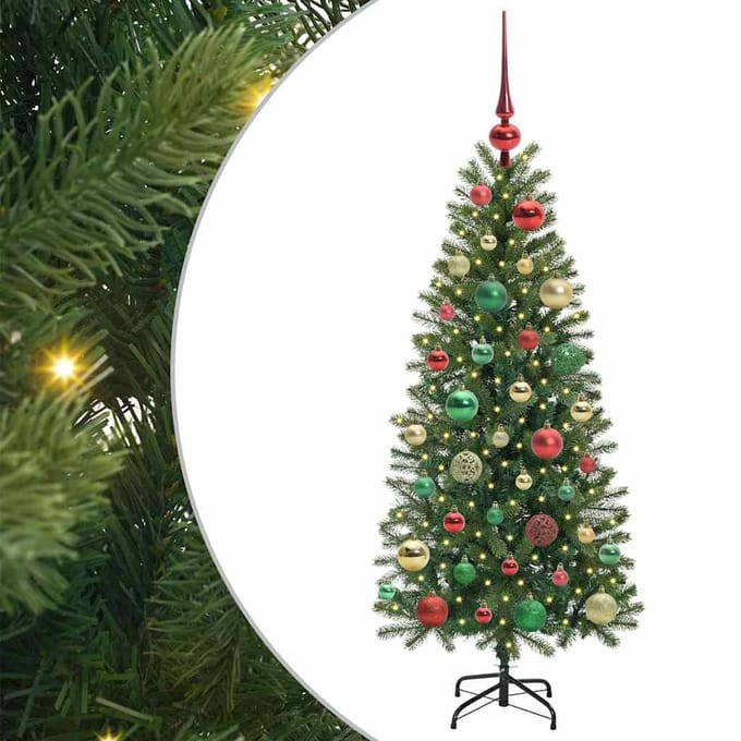 vidaXL - Kunstkerstboom - Groen - 120 - cm - PE - en - PVC
