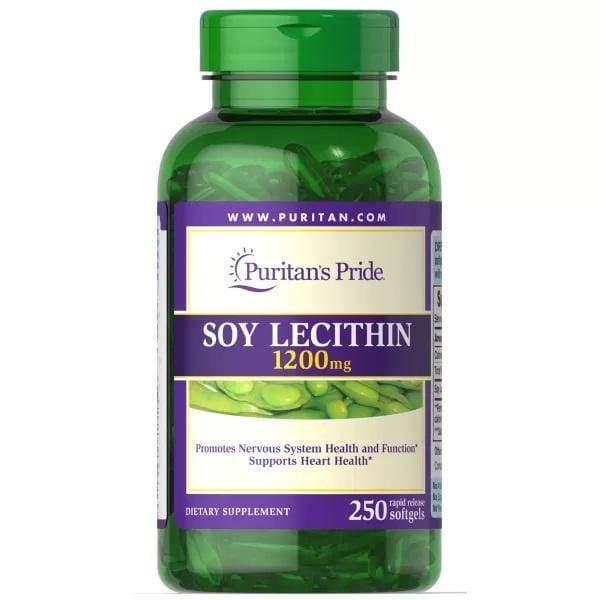 Puritan's Pride - Sojalecithine 1200 mg. 250 Softgel