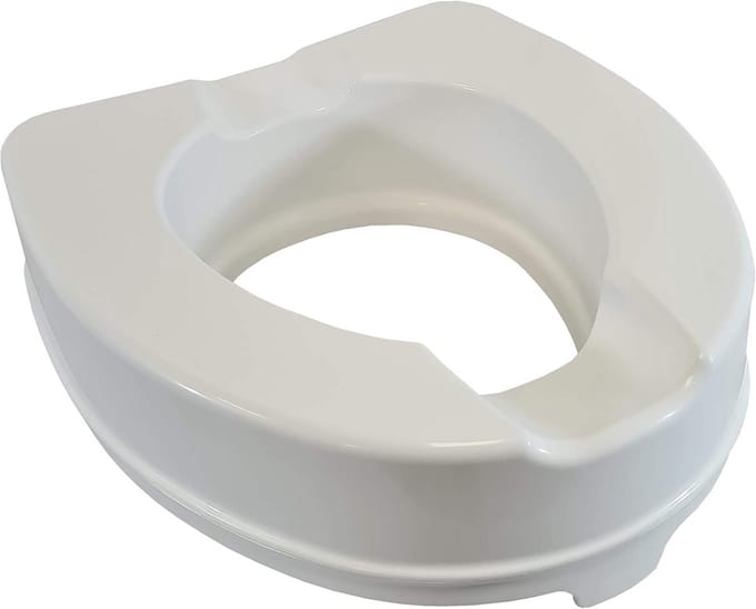 Verhoogd toiletbril met klemmen 10 cm hoogte