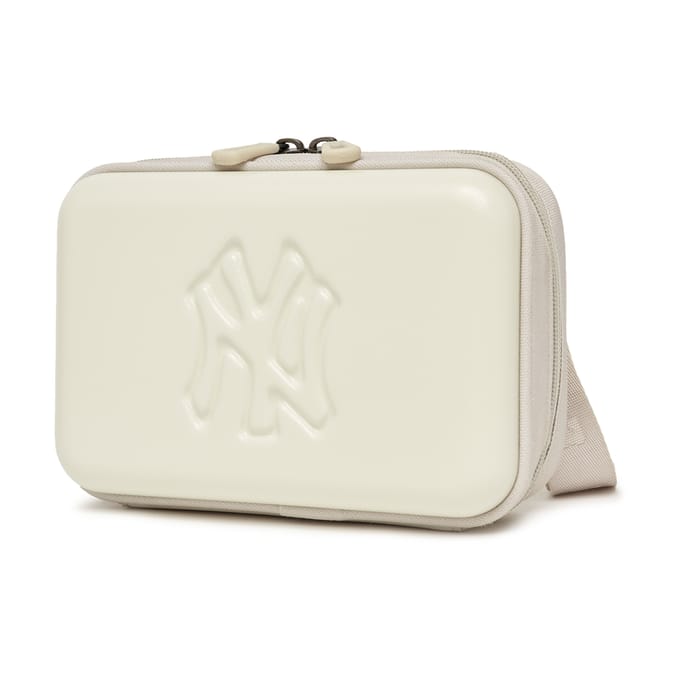 MLB NY Casual Effen Kleur Rits Camera Tas Dames Schoudertas Wit 7ACRM013N-50BGL White white