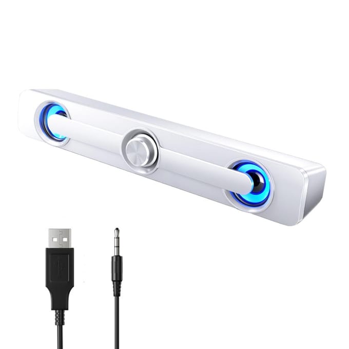 SADA V-111 Computerluidspreker USB Bedraad Krachtige Bar Stereo Subwoofer Basluidspreker Surround Sound zwart