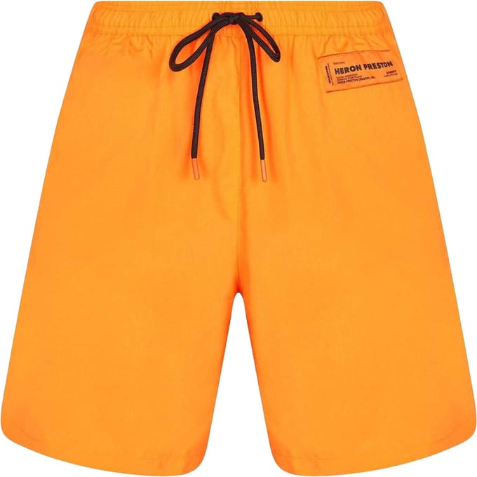 Heron Preston Heren zwemshorts (Neon Oranje)