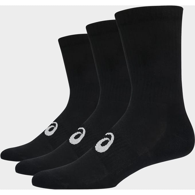 asics Sokken Crew Sock 3 pary Zwart 3033C298 - Maat 43-46