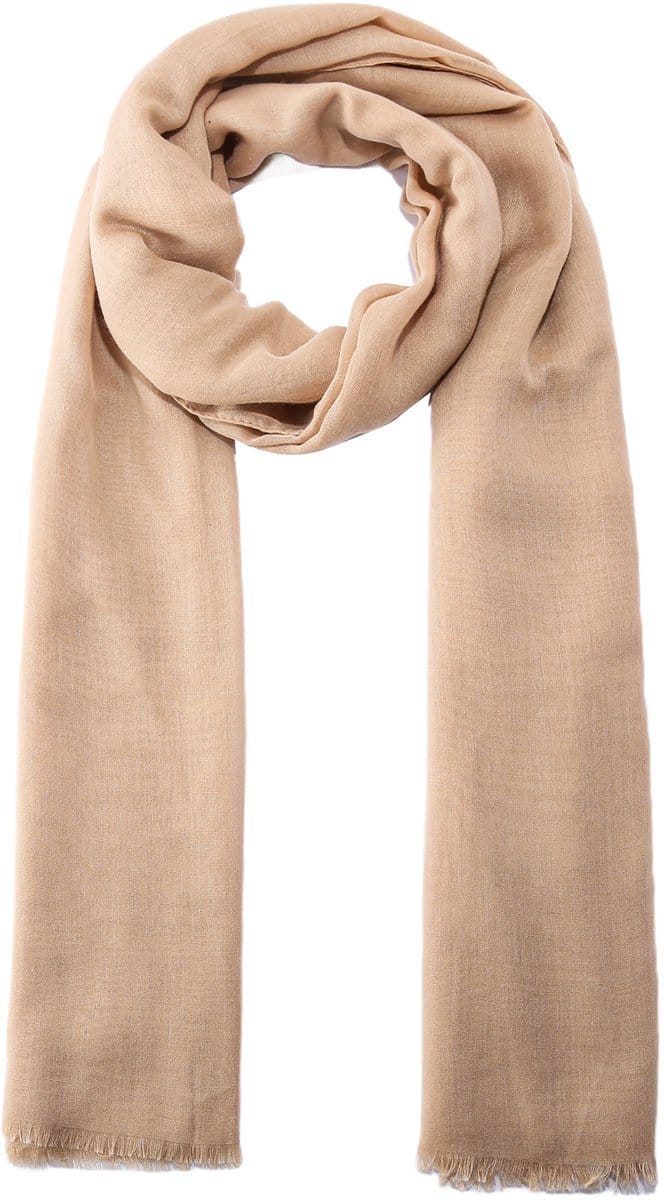 Emilie scarves - sjaal - beige - basic sjaal - omslagdoek - lang - 200X90CM