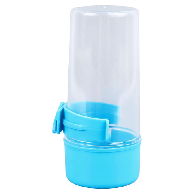 Abreuvoir à eau pour oiseaux Automatique Épaissi Transparent Distributeur d'eau pour perroquets de compagnie Perruches white