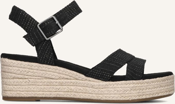 Toms Audrey Sandalen - Met Sleehak - Dames - Zwart - Maat 41
