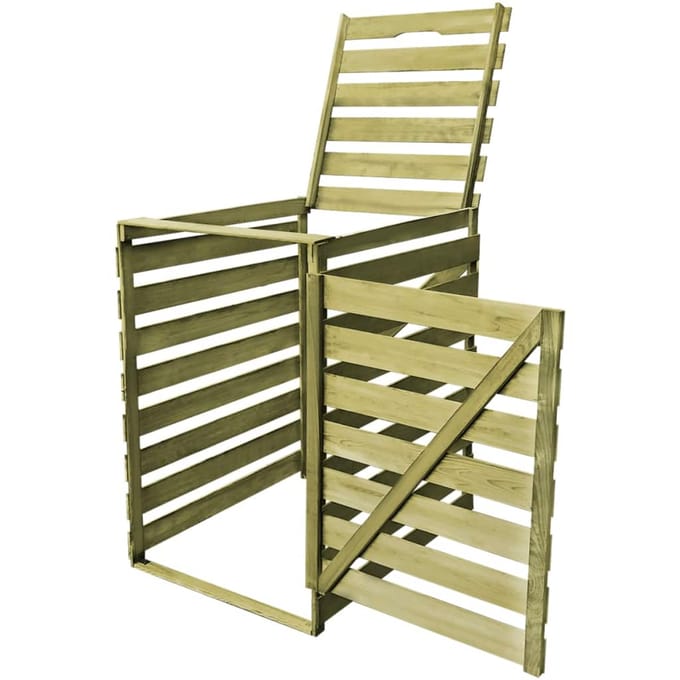 vidaXL - Containerberging - enkel - 240 - L - geïmpregneerd - hout