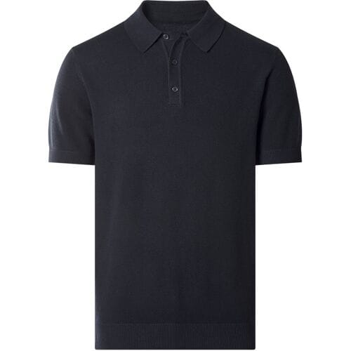 ESMARA MEN Gebreide heren polo (Marineblauw, XL)