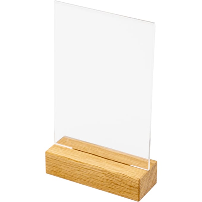 Menukaarthouder IEZZY T tafeldisplay A6 hout