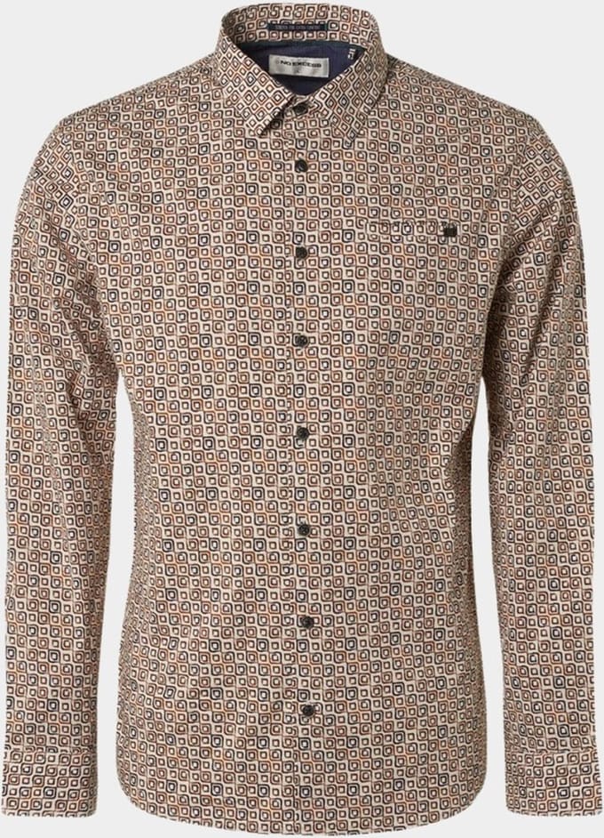 Shirt Stretch Allover Bedrukt