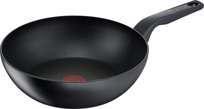 Tefal Hard Titanium Pro Wokpan - Ø28cm - Inductie - Aluminium - Zwart