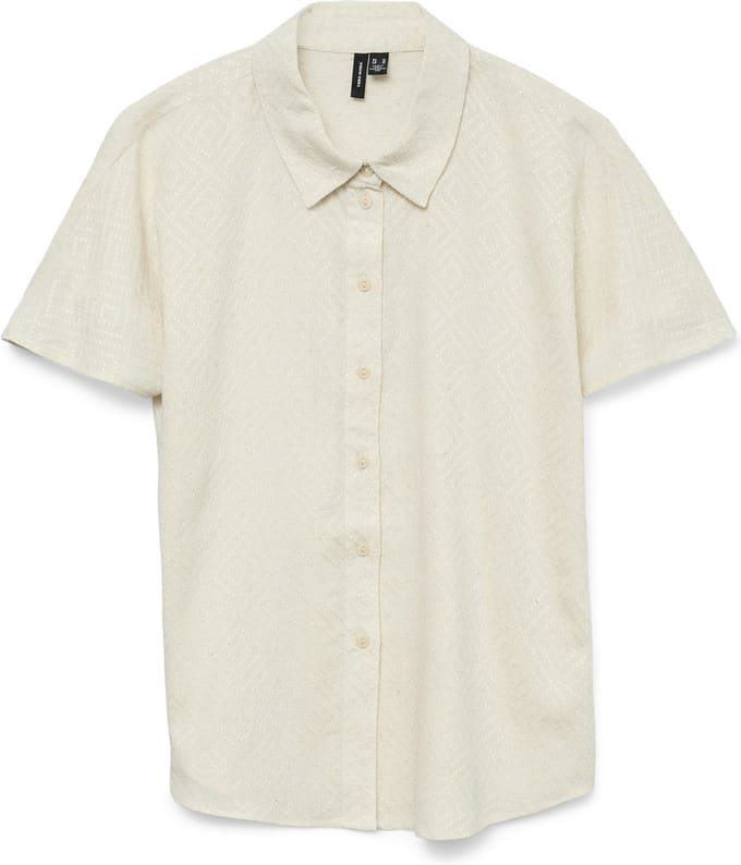 VERO MODA - VMVILNA SS WIDE SHIRT WVN GA - Dames - Blouses