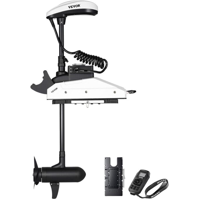 Moteur de pêche électrique 12V 55lb Moteur de bateau eau salée Arbre 36