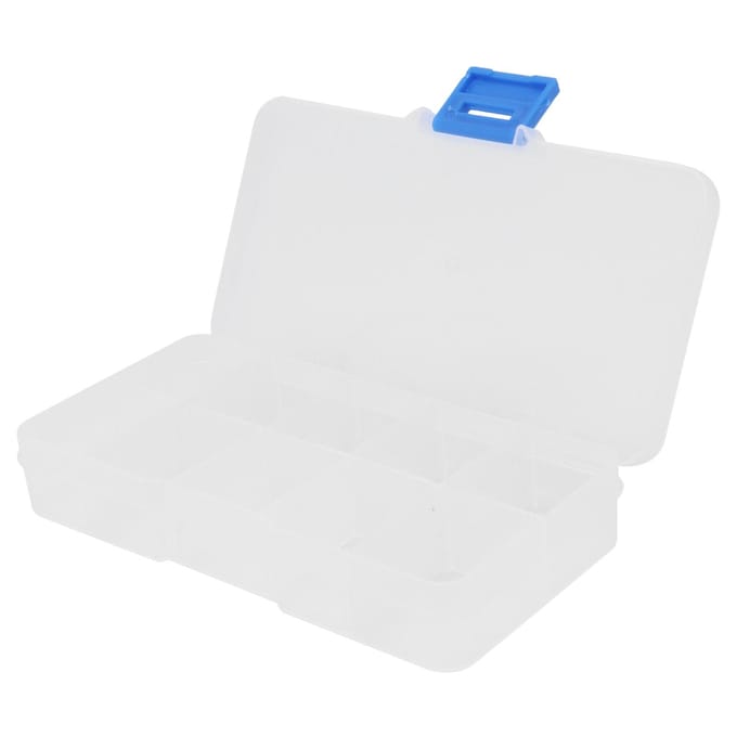 10 Vakjes Transparante Sieraden Doos Plastic Organizer Box Opbergcontainer voor Kralen Kunst DIY Knutsel white
