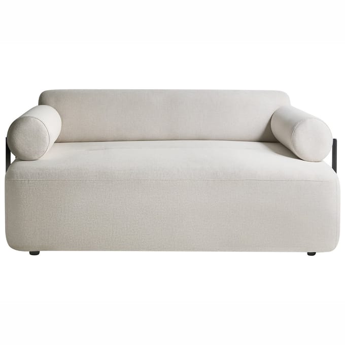 ELVA - Tweezitsbank - Gebroken wit - Polyester