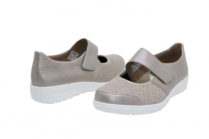 Solidus Velcroschoenen - Solidus kate perlato sabbia velcroschoen