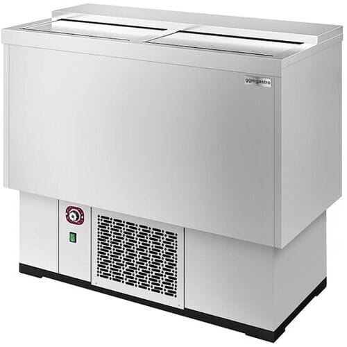 GGM Gastro Flaschenkühltruhe - Edelstahl - 200 Liter Zilver