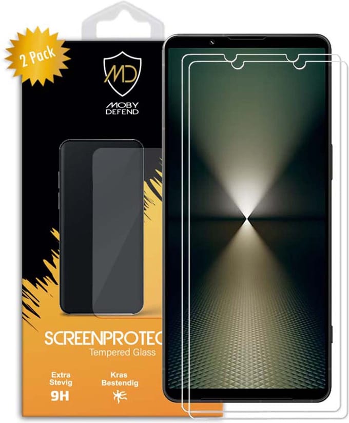 2-Pack MobyDefend Screenprotectors - Geschikt voor Sony Xperia 1 VI - Case-Friendly Screensaver - Gehard Glas