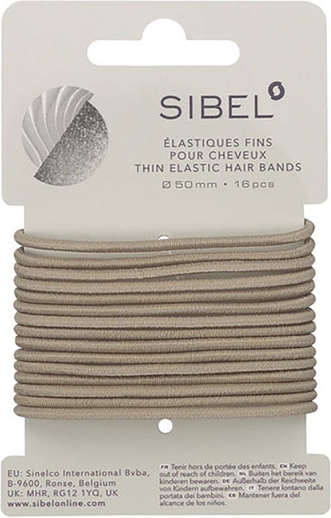 Sibel Dunne Haarelastiek Blond 16 Stuks