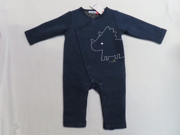 Noukie's - Combi - blauw - Jongen - Dino - 3 maand 62