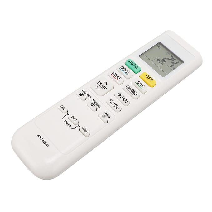 Airconditioner Afstandsbediening Universele Vervangingsafstandsbediening voor ARC480A1 ARC480A2 ARC480A3 white