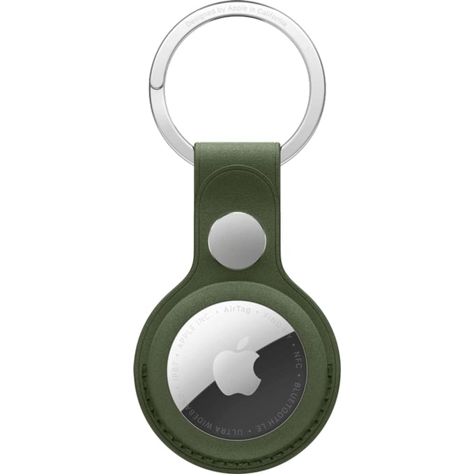 FineWoven AirTag‑sleutelhanger (Zonder AirTag ) - Mosgroen