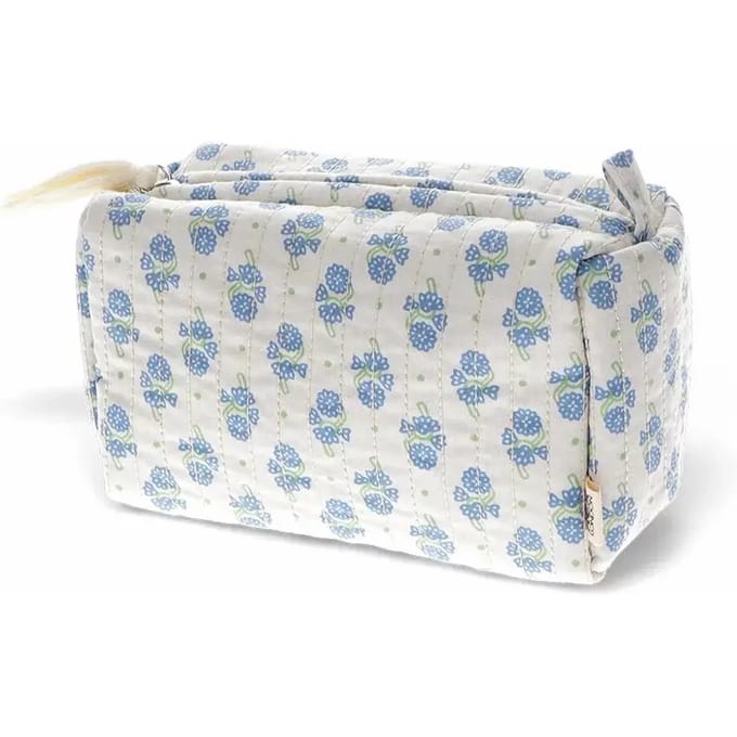 Gewatteerde toilettas Rex London Cornflower