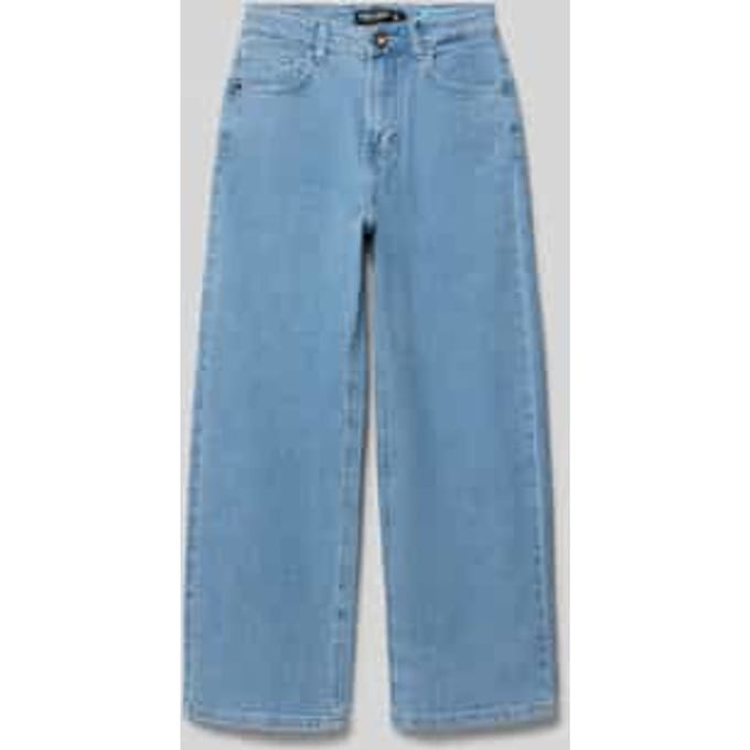 straight fit jeans met logopatch model 'Gately'
