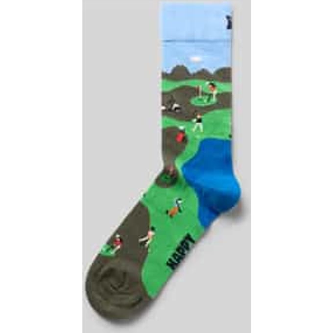 Happy Socks Sokken Golf - Maat 41-46 - Heren - Grappige sokken - Halfhoge sokken