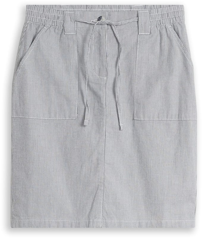 Tom Tailor - Chino-rok met trekkoord - Maat 38 - delicate navy white stripe