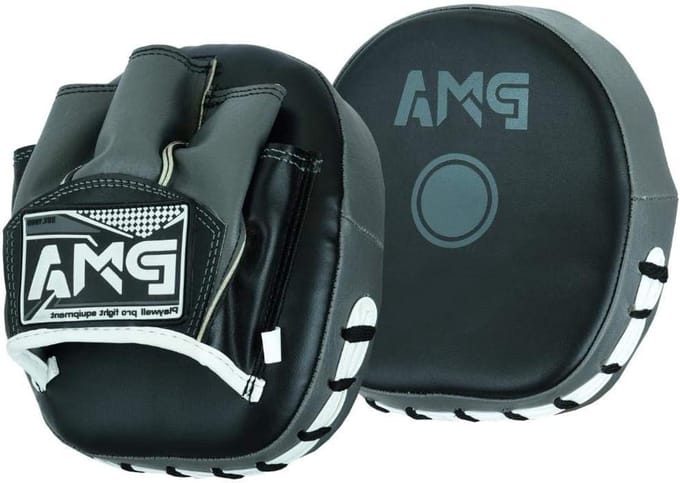 Mini Focus Pads - Precisie Mitten - Vechtsport Training - Handgemaakt Ontwerp - 6 inch Lengte - Zwart