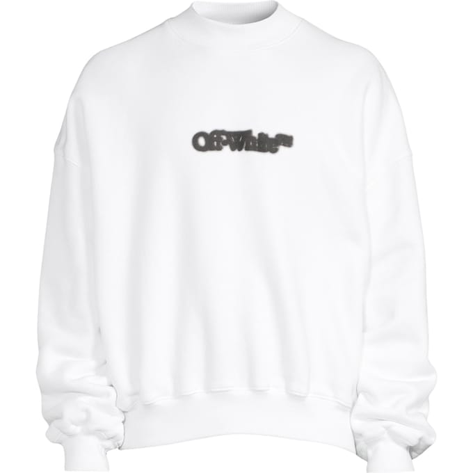 Off-White Blurr Book Over White Oversized Sweatshirt