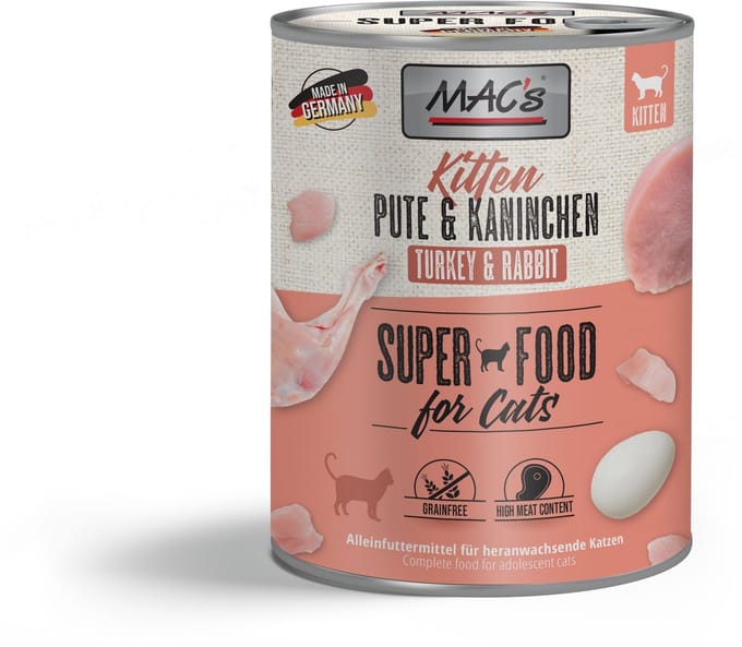MAC's Kittenblik 6x800g - Kalkoen & Konijn