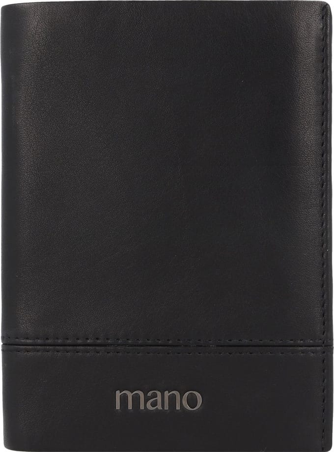 mano Portemonnee Don Romeo Vertical wallet with flap Black Zwart