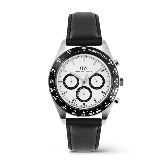 Daniel Wellington DW Watch Iconic Tachymeter Sheffield Silver 42mm