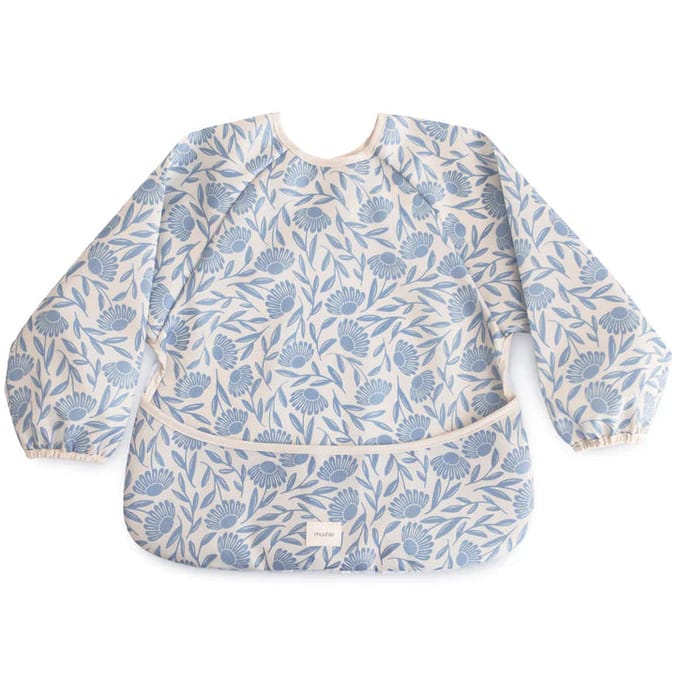 Mushie Slab met Mouwen Blue Flowers