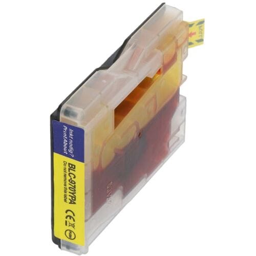 PrintAbout Inktcartridge LC-970Y Geel geschikt voor Brother