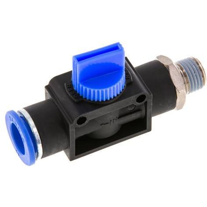 12 mm - R1/4'' Kunststof/Messing 3/2-Weg Handafsluiter Ontluchting aan Buiszijde